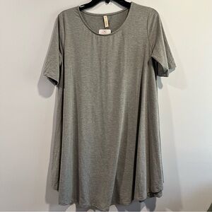 Wishlist Gray Short Sleeve Scoop Neck Dress S/M NWT